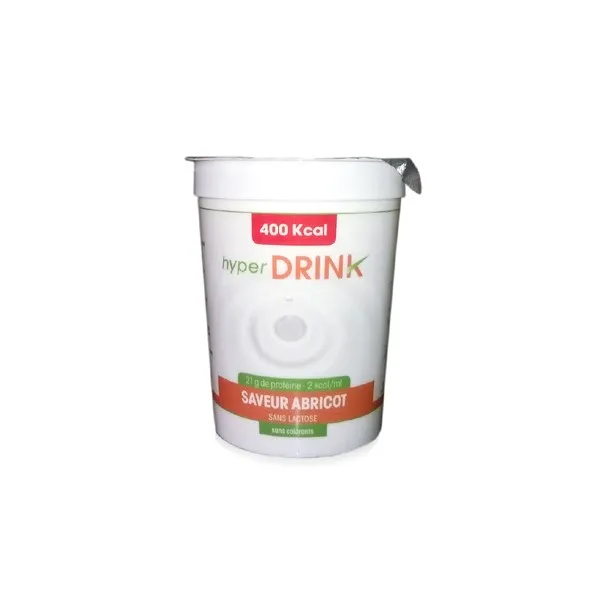 Maistinis gėrimas HYPERDRINK be laktozės, be glitimo 400kcal (abrikosų sk.) 200ml