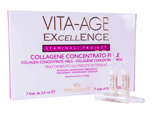 VITA-AGE EXCELLENCE Kolageno koncentratas veido, kaklo ir dekoltė odai ampulės 7x2,5ml