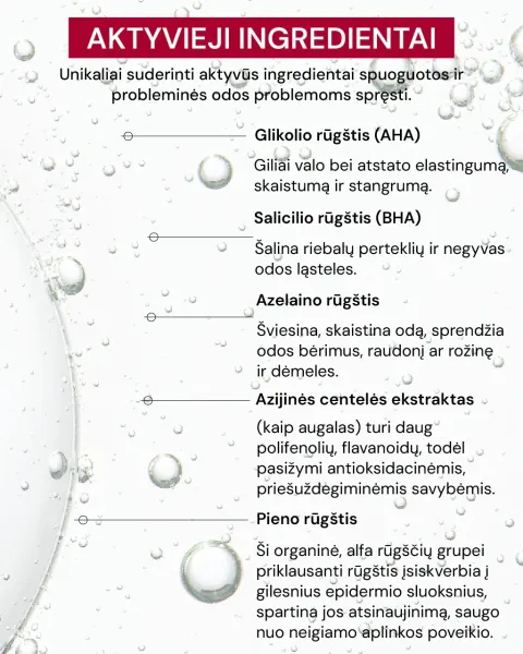 ODA PRO 4 rūgščių naktinis pilingas spuoguotai odai 30ml