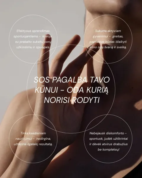 ODA PRO AHA-BHA kasdienis kūno prausiklis spuogų kontrolei 200ml