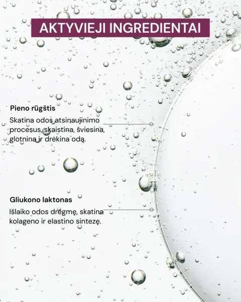 ODA PRO eksfolijuojantis prausiklis su 9% pieno rūgštimi 200ml