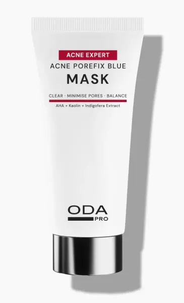 ODA PRO giliai poras valanti molio kaukė su AHA rūgštimi 50ml