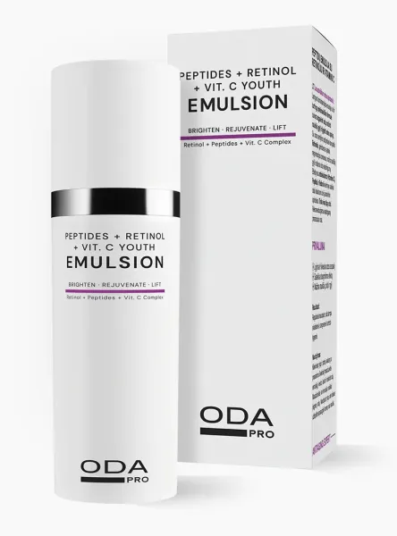 ODA PRO peptidų emulsija su retinoliu ir vitaminu C 50ml