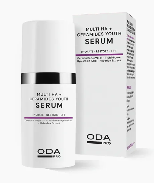 ODA PRO regeneruojantis serumas su keramidais ir hialurono rūgštimi 30ml