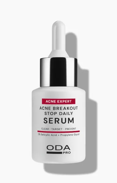 ODA PRO spuogų kontrolei serumas su 2% Salicilio rūgštimi 30ml