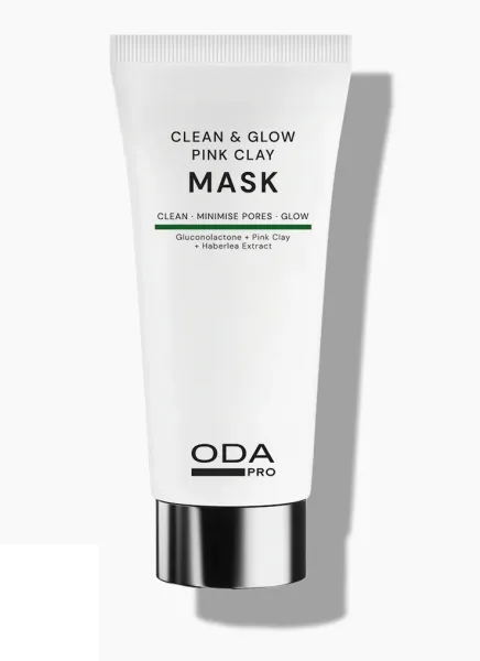 ODA PRO valanti ir skaistinanti rožinio molio kaukė 50ml