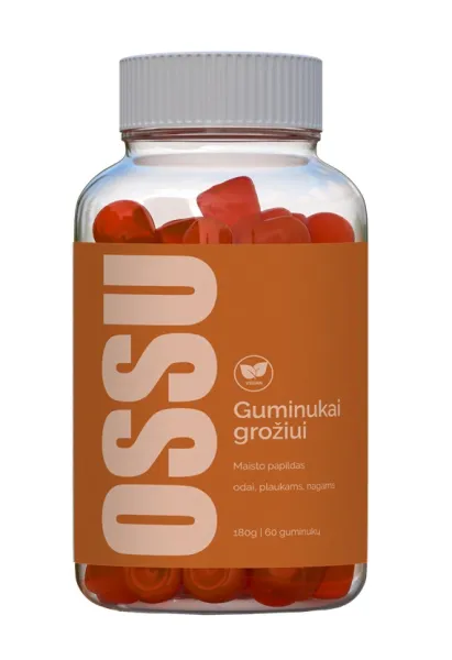 Maisto papildas OSSU guminukai GROŽIUI odai, plaukams, nagams N60