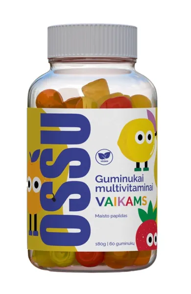 Maisto papildas OSSU guminukai vaikams Multivitaminai N60