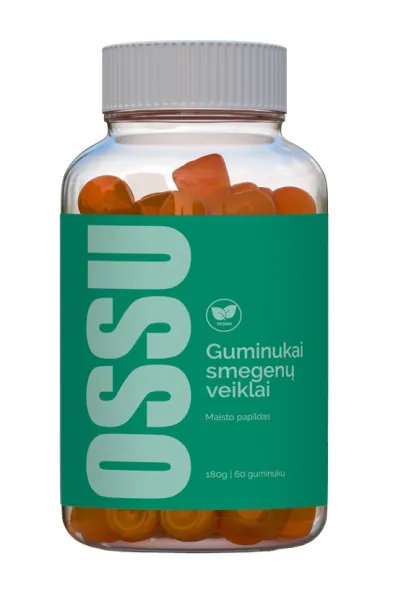 Maisto papildas OSSU guminukai SMEGENŲ VEIKLAI N60