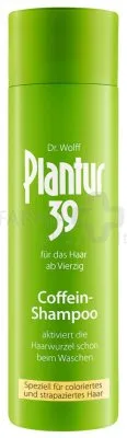 Šampūnas su kofeinu nuo plaukų slinkimo dažytiems plaukams PLANTUR 39 250ml