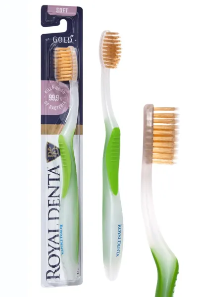 ROYAL DENTA minkštas dantų šepetėlis GOLD SOFT N1