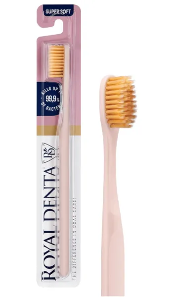 ROYAL DENTA ypač minkštas dantų šepetėlis GOLD SUPER SOFT N1