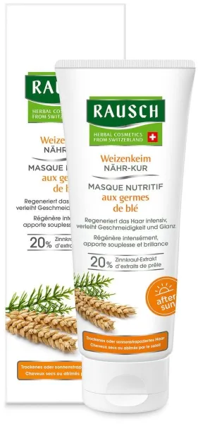 RAUSCH Wheatgerm Nourishing Pack sausiems, pažeistiems plaukams 100ml
