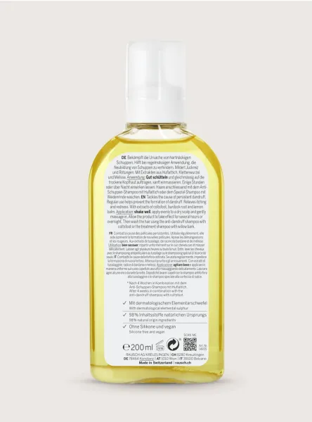 RAUSCH Coltsfoot Anti-Dandruff Lotion losjonas plaukams nuo pleiskanų su šalpusniais 200ml