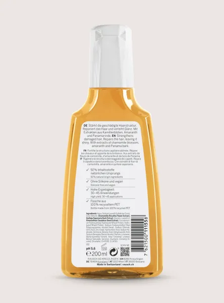 RAUSCH Chamomile-Amaranth Repair atstatomasis šampūnas su ramunėlėmis ir burnočiais 200ml