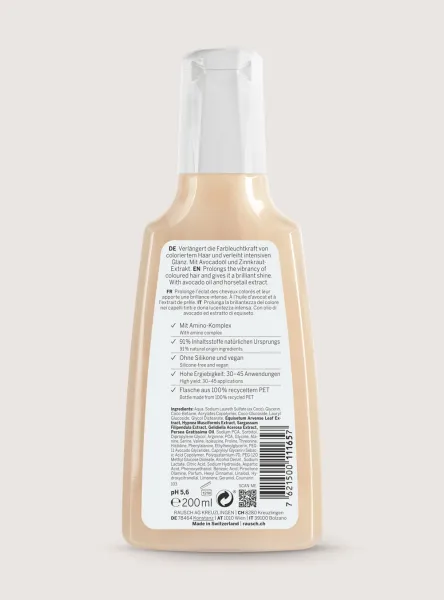 RAUSCH Avocado Color-Protecting šampūnas plaukų spalvos apsaugai su avokadais 200ml