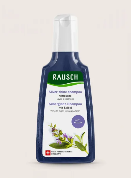 RAUSCH Sage Silver-Shine šampūnas šviesiems, balintiems arba žiliems plaukams 200ml