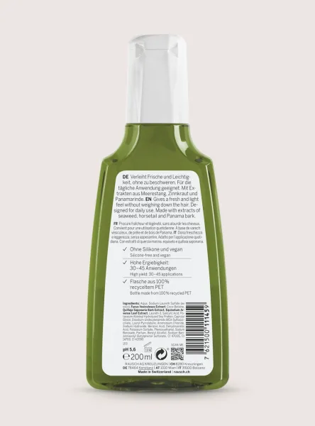 RAUSCH Seaweed Degreasing šampūnas riebiems plaukams 200ml