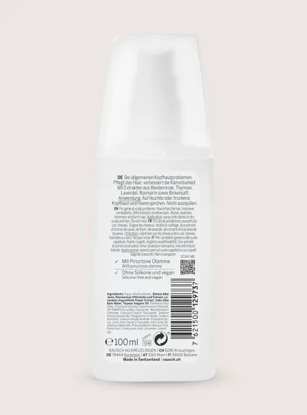 RAUSCH Willow Bark purškiamas kondicionierius nuo pleiskanų, paraudimų, niežulio 100ml