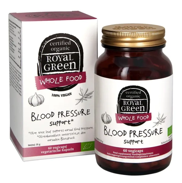 Maisto papildas ROYAL GREEN BIO Blood pressure support veganiškos kaps. N60