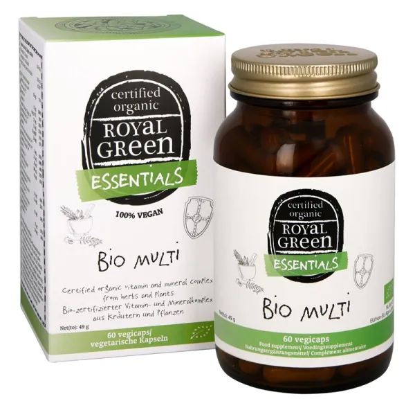 Maisto papildas ROYAL GREEN BIO Multi veganiškos kapsulės N60