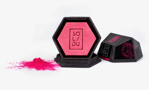 SOLIDU kietasis šampūnas normaliems plaukams PINK 65g