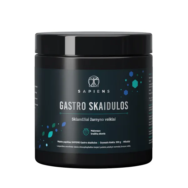 SAPIENS maisto papildas Gastro skaidulos 295,8g