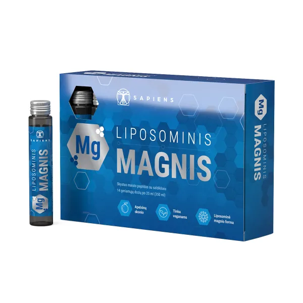 SAPIENS maisto papildas Liposominis magnis 14x25ml