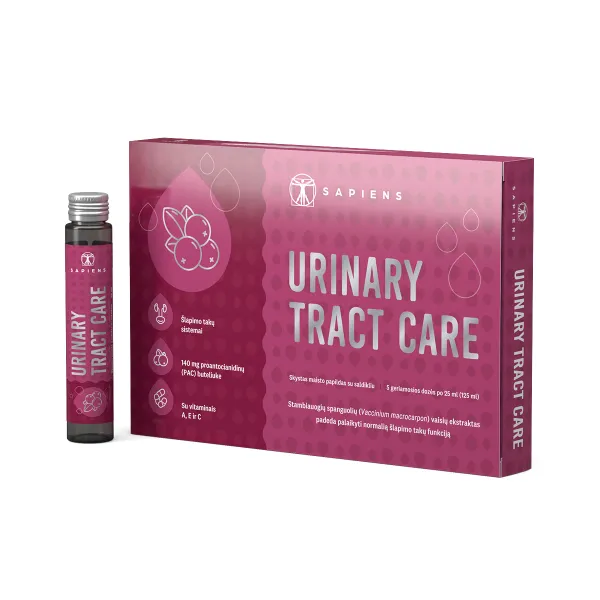 SAPIENS maisto papildas Urinary Tract Care 5x25ml