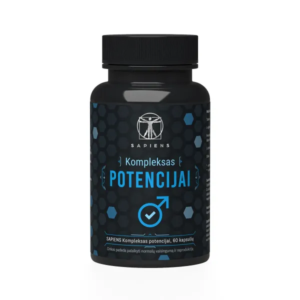 SAPIENS maisto papildas Kompleksas potencijai kapsulės N60