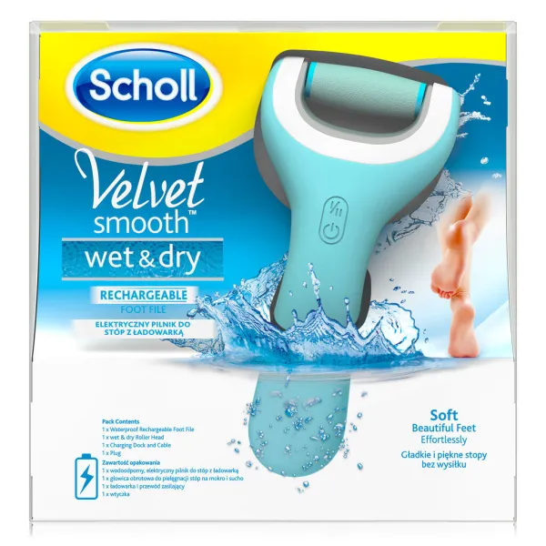 SCHOLL VELVET SMOOTH WET&DRY elektrinis pėdų šveitiklis