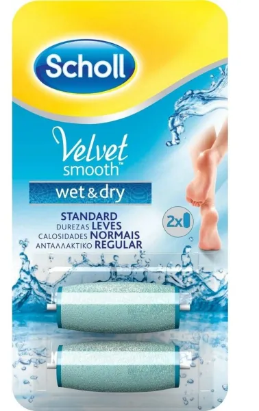 SCHOLL VELVET SMOOTH WET&DRY šveičiamosios galvutės pėdų šveitikliui (vidutinio šiurkštumo) 2 vnt