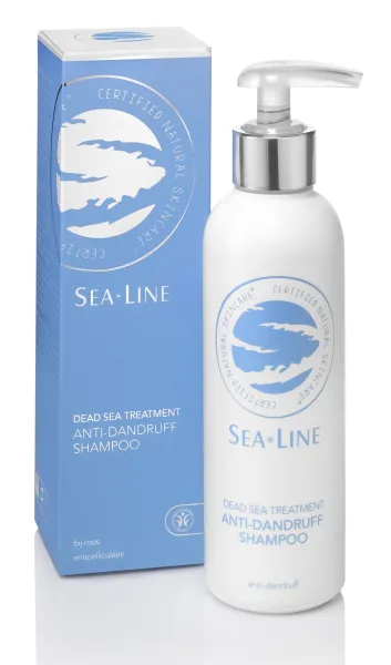 SEA LINE Dead Sea Treatment šampūnas nuo pleiskanų su Negyvosios jūros druska 200ml