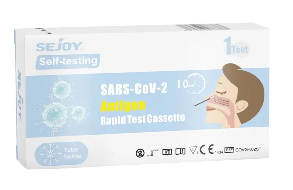 SEJOY SARS-CoV-2 antigenų greitasis testas iš nosies landos 1 vnt.
