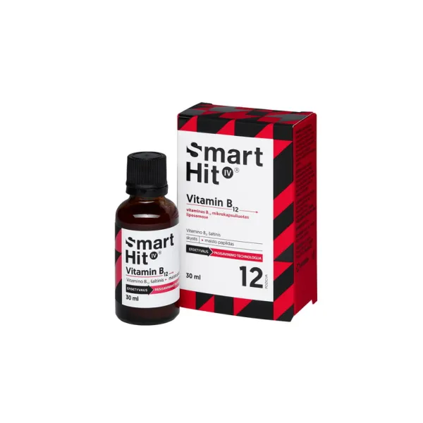 Maisto papildas SmartHit IV Vitamin B12 30ml