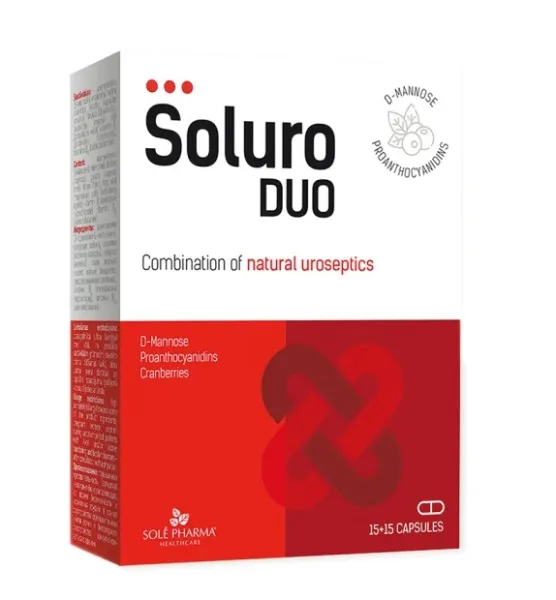 Maisto papildas Soluro DUO kapsulės N15+15
