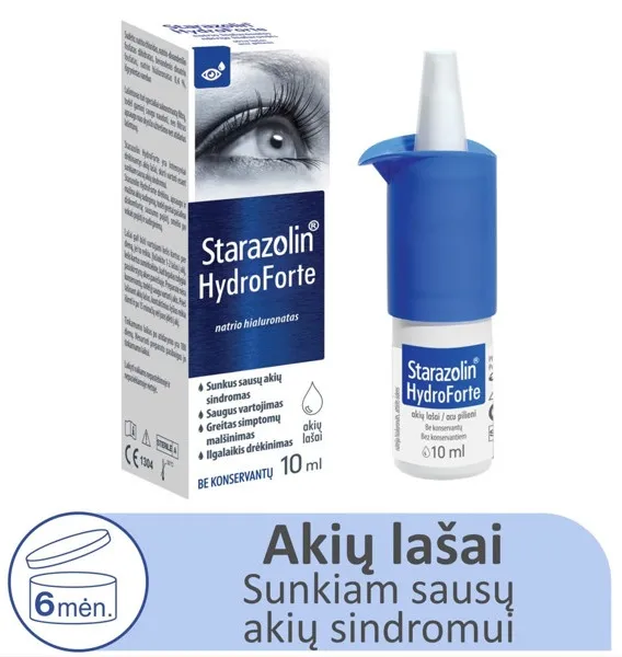 STARAZOLIN Hydroforte akių lašai 10ml