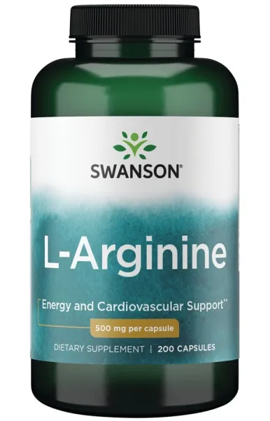 Maisto papildas SWANSON L-ARGININAS 500mg N200