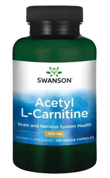 Maisto papildas SWANSON Acetyl L-karnitinas 500mg N100