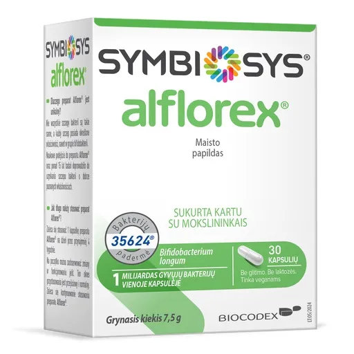 Maisto papildas SYMBIOSYS Alflorex kapsulės N30