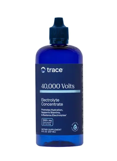Maisto papildas TRACE MINERALS ConcenTrace® 40,000 Volts - didelės koncentracijos elektrolitų kompleksas su magniu ir kaliu 237ml