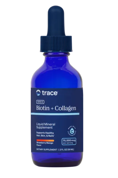 Maisto papildas TRACE MINERALS biotinas 20000mcg ir kolagenas 30000mcg 59ml
