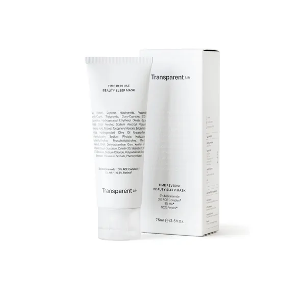 TRANSPARENT Lab Time Reverse Beauty Sleep kaukė 75ml