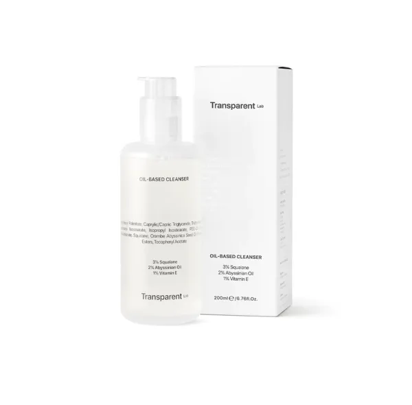 TRANSPARENT Lab OIL BASED aliejinis veido valiklis-prausiklis 200ml