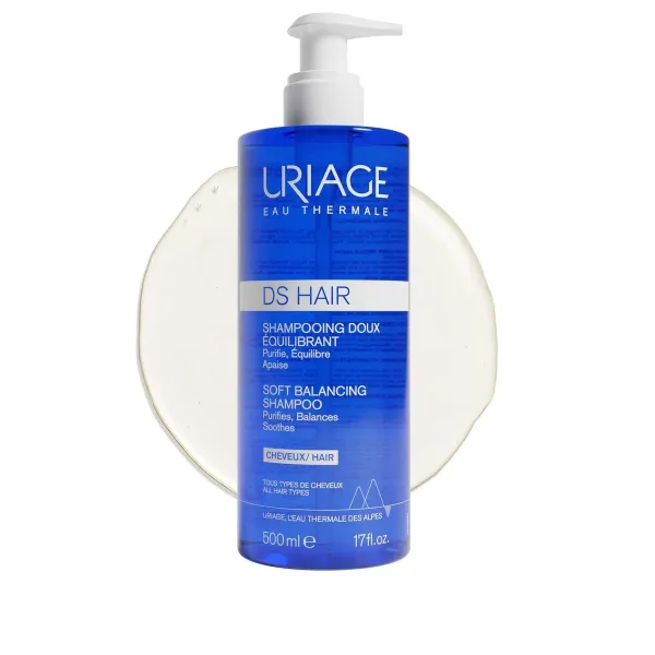 URIAGE D. S. Hair švelnus balansuojamasis šampūnas 500ml