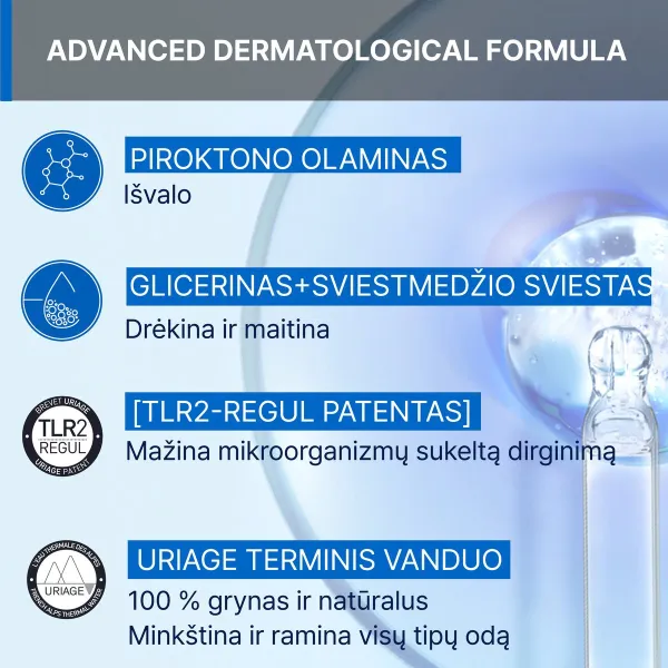 URIAGE D. S. emulsija pleiskanojančiai odai 40ml