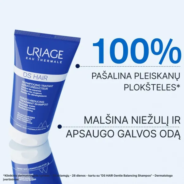 URIAGE D. S. šampūnas keratolitinio poveikio 150ml