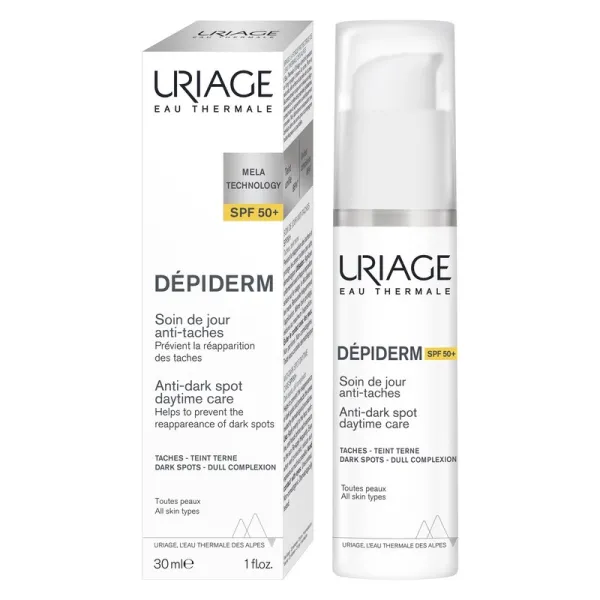 URIAGE Depiderm kremas nuo pigmentinių dėmių SPF50 30ml