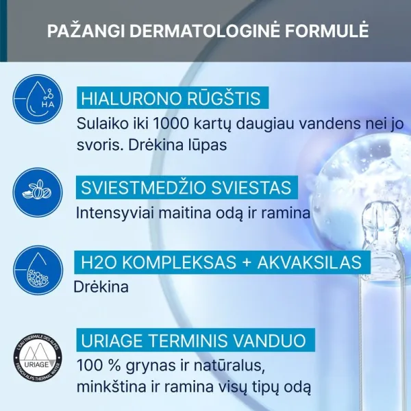 URIAGE Eau Thermale Rich kremas drėkinamasis 40ml