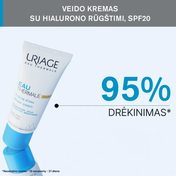 URIAGE Eau Thermale kremas drėkinamasis SPF20 40ml